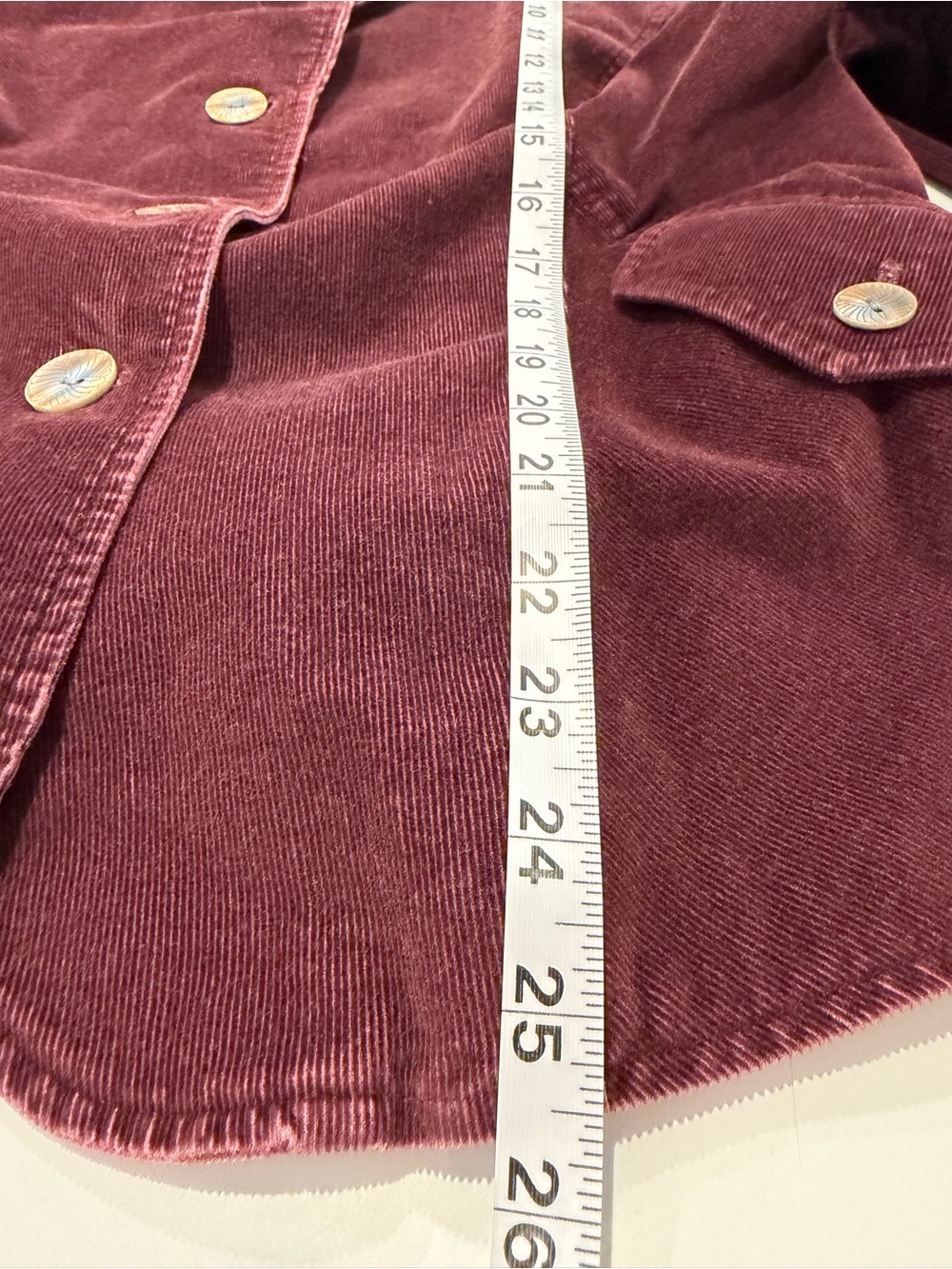 J. Jill Corduroy Blazer burgundy stretch cotton woman’s large business casual - Picture 8 of 8